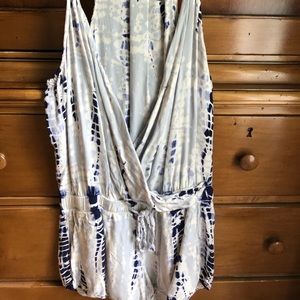 Blue tidye romper